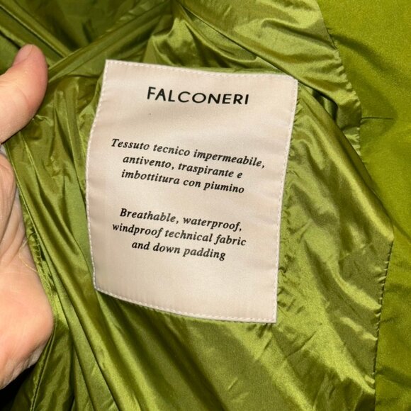 falconeri moss green puffer jacket XS - Picture 2 of 5